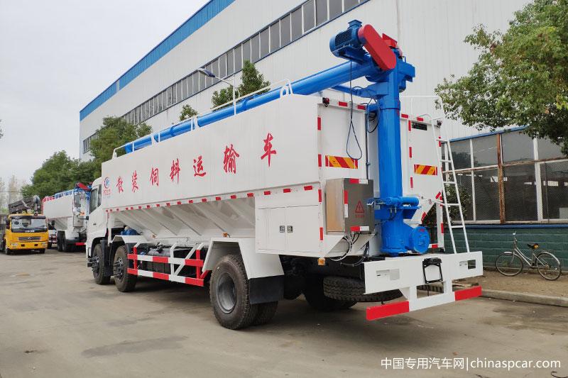 東風(fēng)天錦小三軸散裝飼料運(yùn)輸車