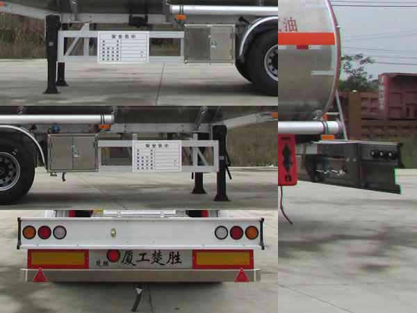 楚勝牌CSC9409GYYLEC型鋁合金運(yùn)油半掛車