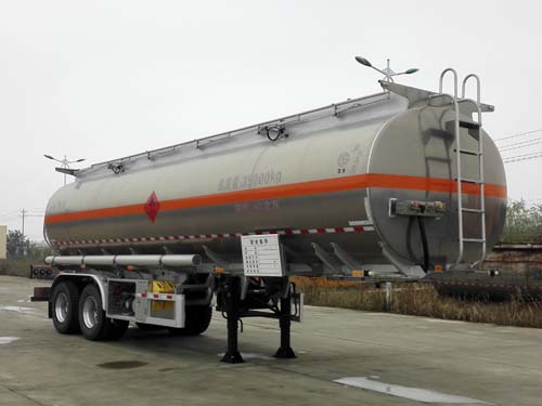 楚勝牌CSC9354GYYLC型鋁合金運油半掛車