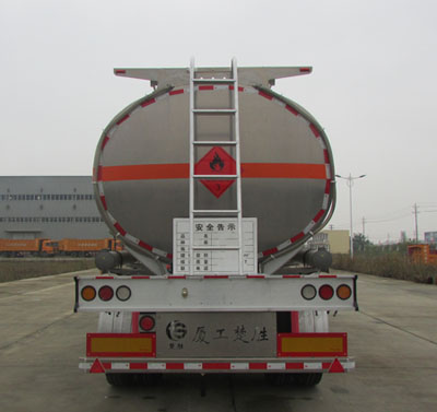楚勝牌CSC9353GYYLC型鋁合金運油半掛車